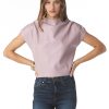 Clothing TART Collections | Chana Leather Top Pink Leather